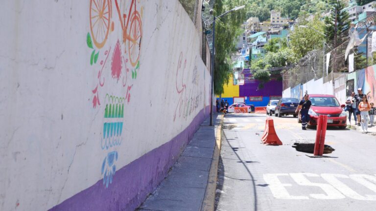 GAM trabaja en socavamiento de la colonia Gabriel Hernández