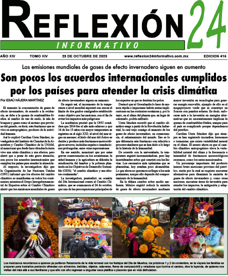 Reflexión 24 No 415 | Son pocos los acuerdos internacionales cumplidos por los países para atender la crisis climática
