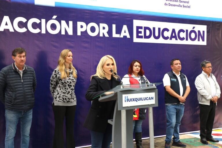 Rehabilita Huixquilucan tres escuelas más con “Acción por la Educación”