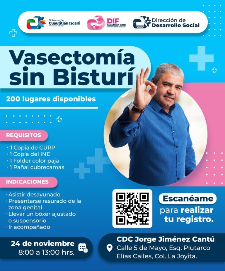 Gobierno de Karla Fiesco invita a la jornada de vasectomía sin bisturí