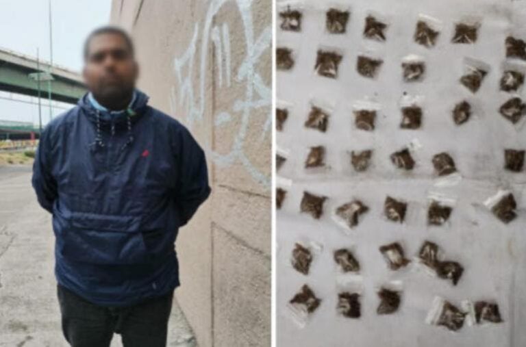 Detienen a presunto implicado en extorsión y narcotráfico en Venustiano Carranza