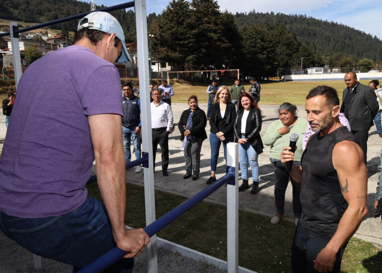 Al promover un estilo de vida saludable se inauguran gimnasio de calistenia en La Cañada: Romina Contreras