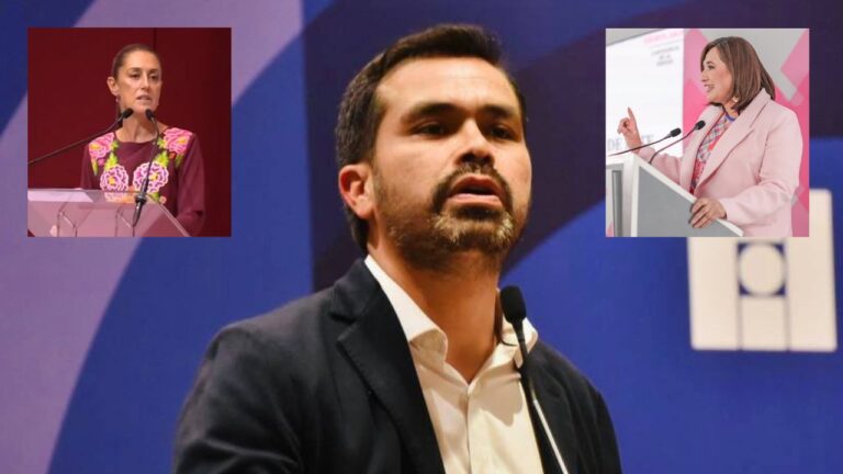 Máynez señala omisión del INE ante irregularidades de Sheinbaum y Gálvez