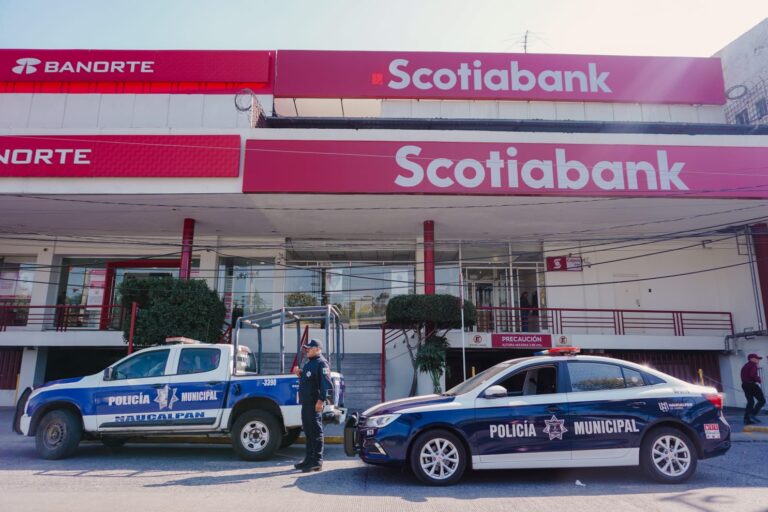 Previene Naucalpan Incidencia Delictiva en Sucursales Bancarias con Operativo Júpiter