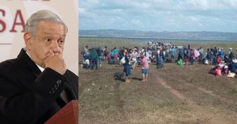 Llama AMLO a desplazados en Chiapas a no apoyar a la delincuencia