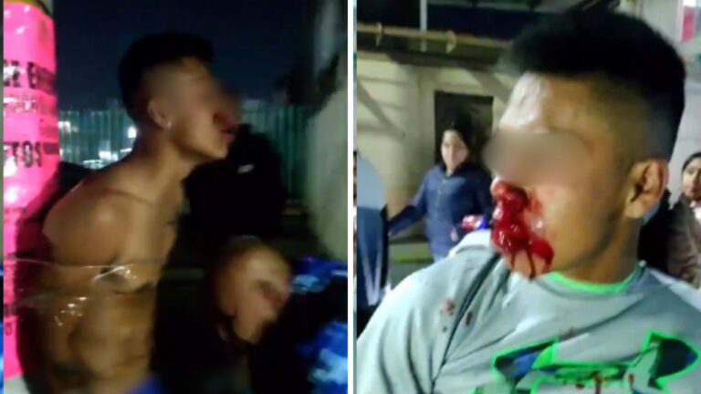 Vecinos de Ecatepec someten a presunto asaltante