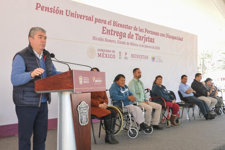 Adelanta Gobernadora Delfina Gómez la Pensión Universal para el Bienestar a Personas con Discapacidad; recibirán 9 mil 300 pesos