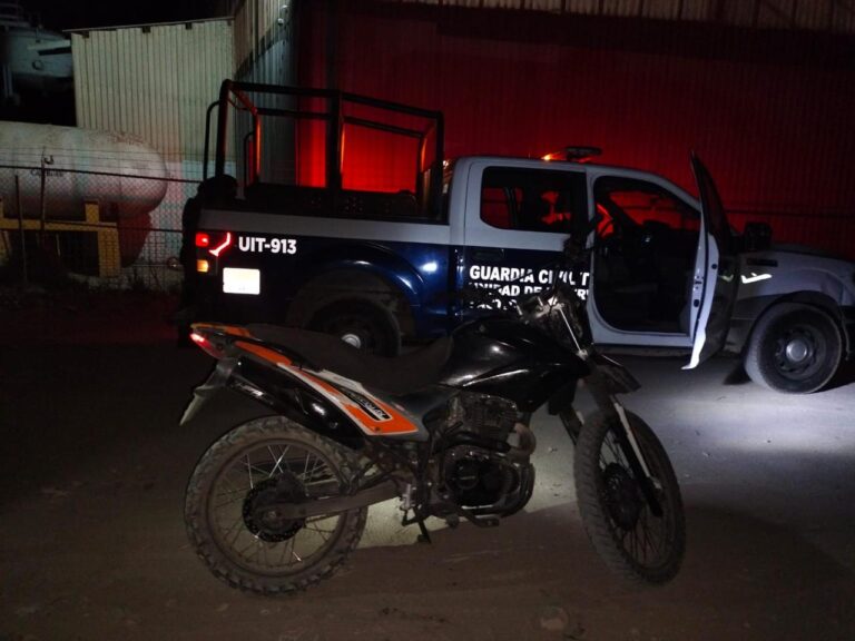 Detiene la Guardia Civil a sujeto con una moto con reporte de robo
