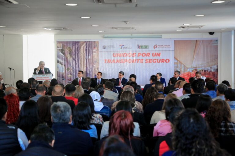 Gobierno de Tlalnepantla y el Poder Judicial del Edoméx brindan medidas de protección con los transportistas