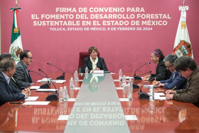 Firma Gobernadora convenio con Conafor para conservar y desarrollar las zonas forestales del Edoméx