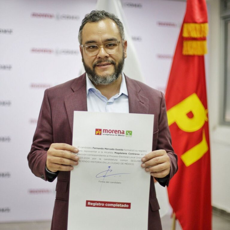 Fernando Mercado Guaida realiza su registro como candidato a Alcalde para La Magdalena Contreras