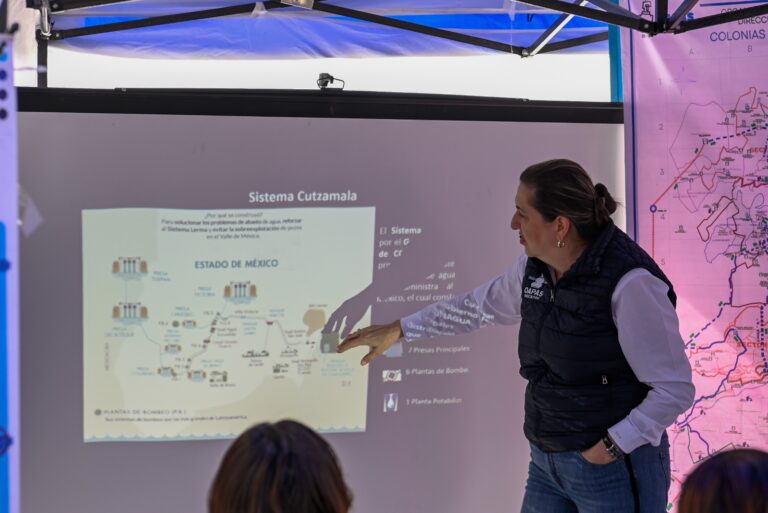 Con suministro equitativo de agua en Naucalpan mitiga la crisis hídrica