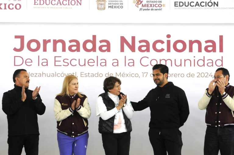 Autoridades, comunidad escolar y familia deben abrazar la lucha contra las adicciones: Delfina Gómez