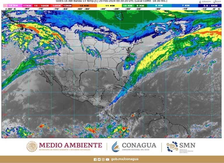 Se prevé viento de componente norte con rachas de 70 a 90 km/h y oleaje de 1 a 3 m en el Istmo y en el Golfo de Tehuantepec