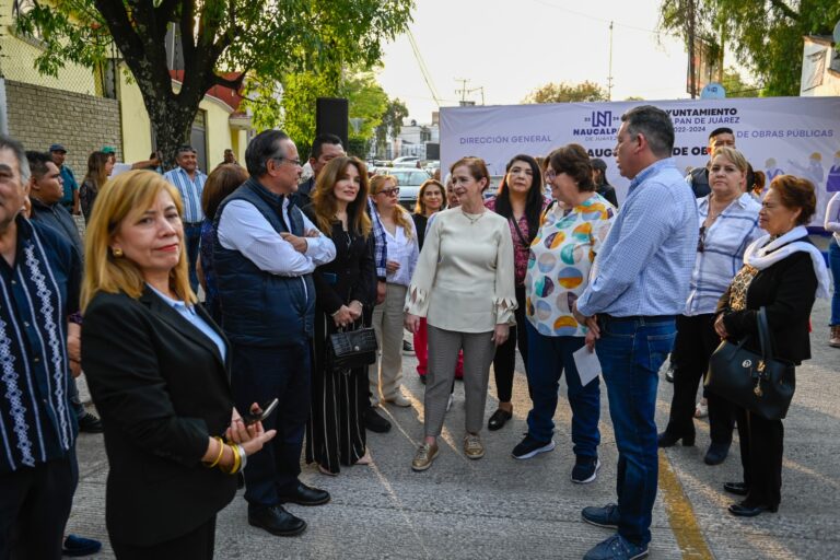 Con Inversión De 12.5 mdp rehabilitan calles en jardines de San Mateo y Ciudad Satélite