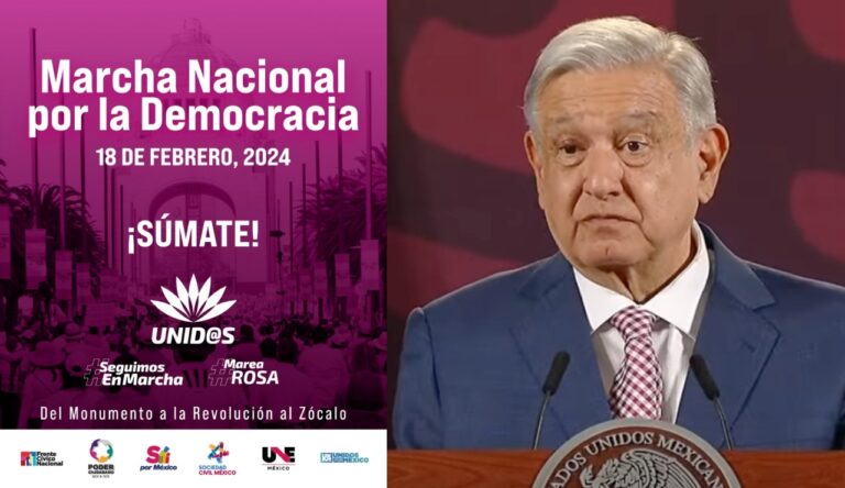 Marcha por Nuestra Democracia es para que regrese la corrupción, dice AMLO