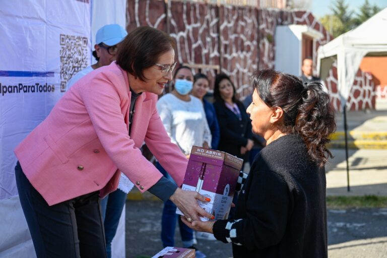 Angélica Moya e iniciativa privada suman esfuerzos para apoyar a naucalpenses