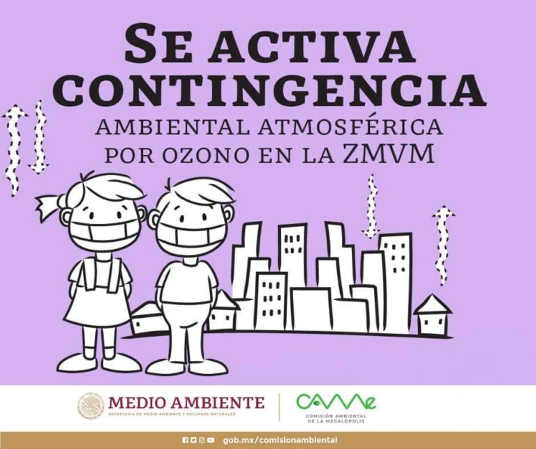 Se activa contingencia ambiental atmosférica por ozono en la ZMVM