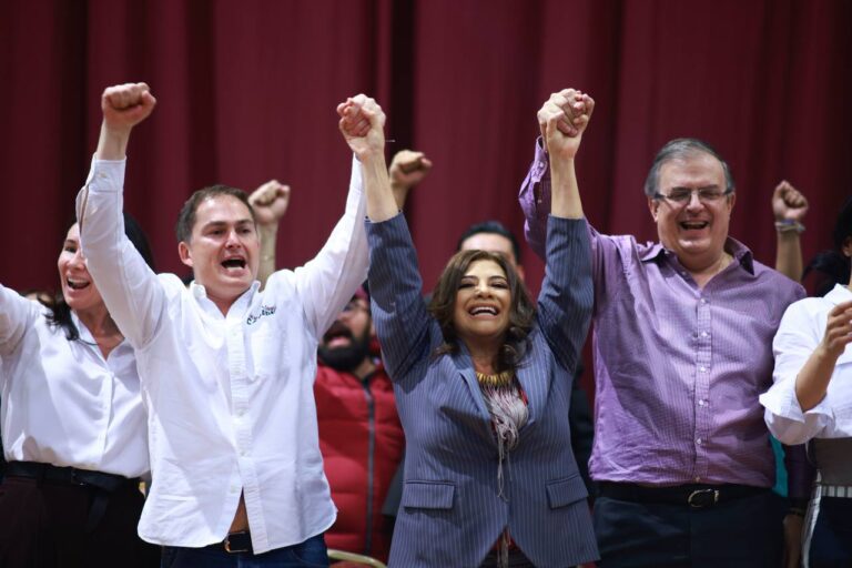 Marcelo Ebrard, dirigentes y simpatizantes de Álvaro Obregón muestran apoyo total a Clara Brugada, Claudia Sheinbaum y López Casarín