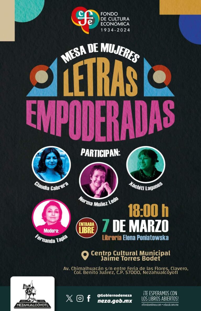 Conmemorará el FCE en Nezahualcóyotl el Día Internacional de la Mujer con mesa de debate de escritoras