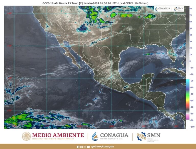 Durante la noche de hoy, se prevén vientos con rachas de 70 a 90 km/h y tolvaneras en Chihuahua y Durango