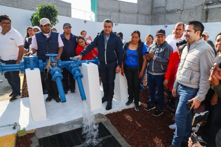 Ponen en operación pozo de agua en Tepeolulco; mejorará el abasto en la región