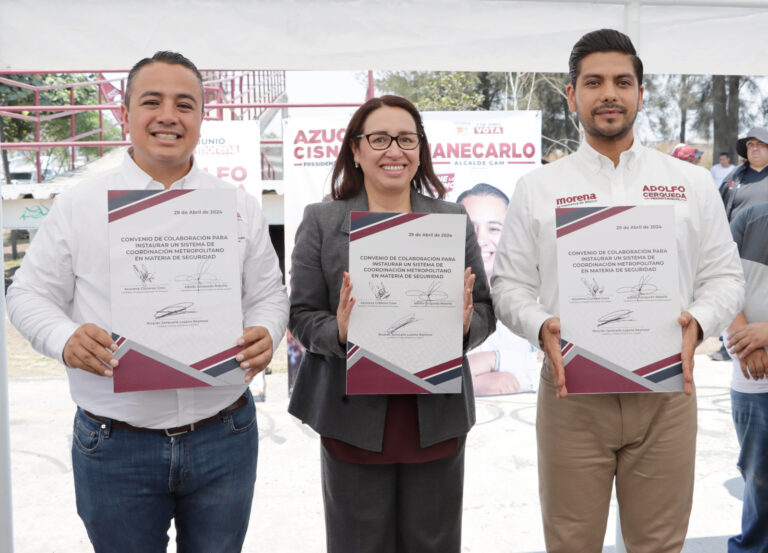 Candidatos de Morena Firman Convenio por la Seguridad Metropolitana en el Estado de México y CDMX