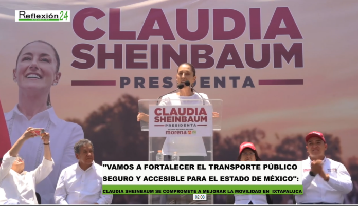 Claudia Sheinbaum realizó una gira por la zona oriente del Estado de México