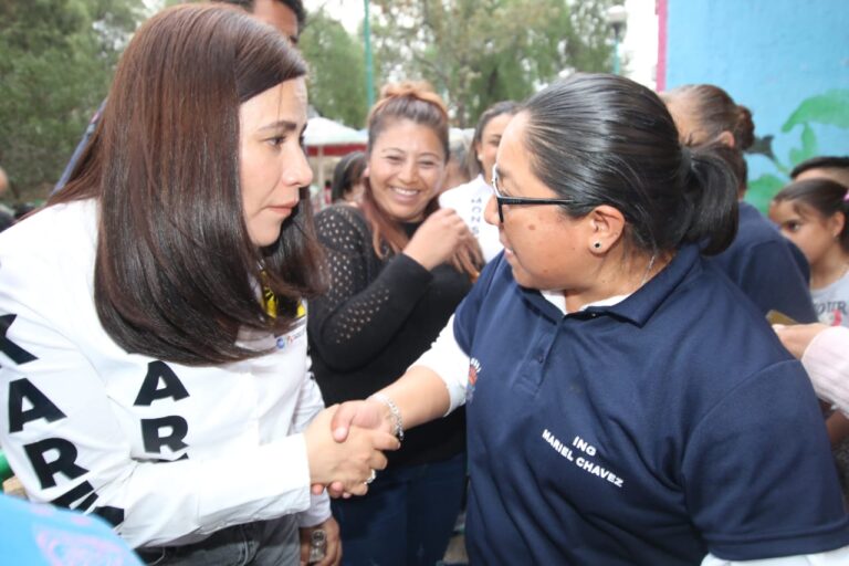 Karen Quiroga ofrece mejorar la seguridad de Iztapalapa con drones y cámaras de seguridad