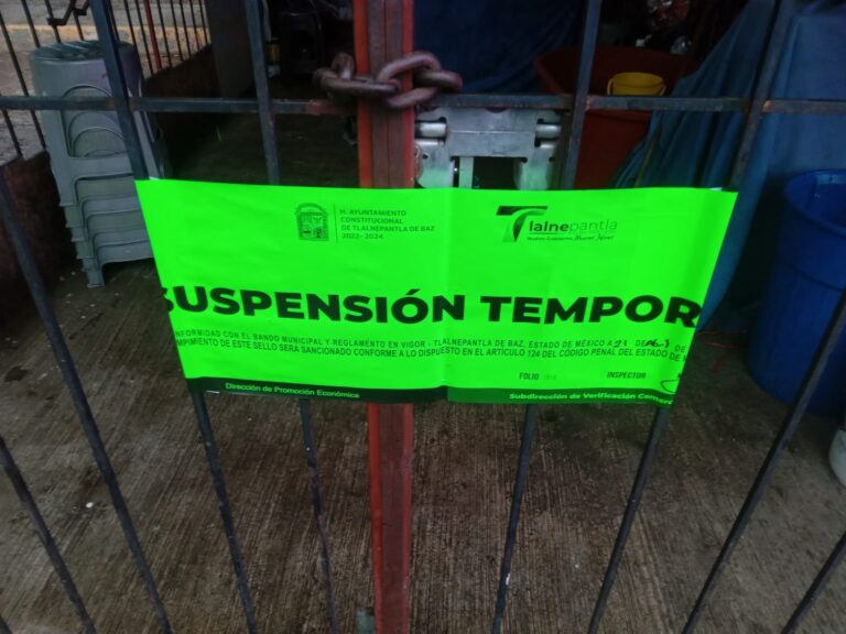 Gobierno de Tlalnepantla clausura chelería que operaba de manera irregular