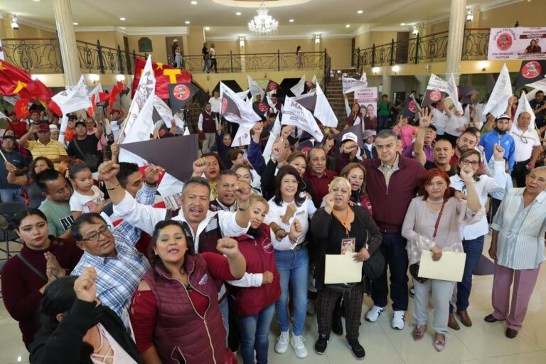 Se reúne Mariela con sindicalistas de la CATEM y embotelladoras