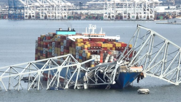 El FBI investiga sobre el puente derrumbado en Baltimore, EUA