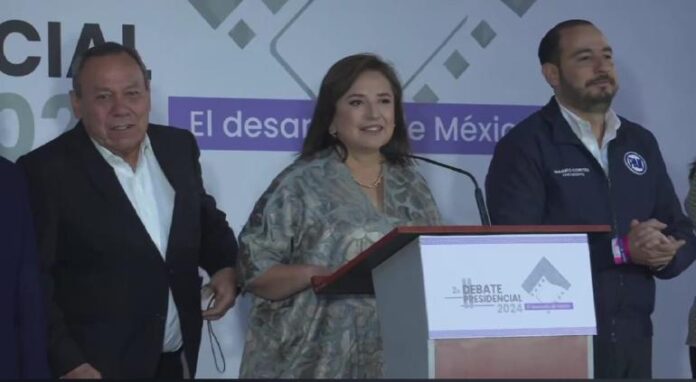 Así llega Xóchitl Gálvez al segundo debate presidencial