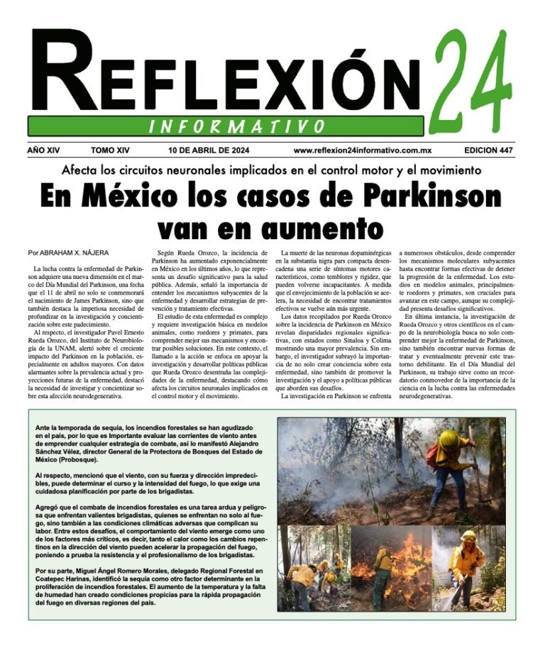Reflexión 24 No 447 | En México los casos de Parkinson van en aumento