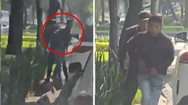 Asaltan a automovilista a plena luz del día en Paseo de la Reforma