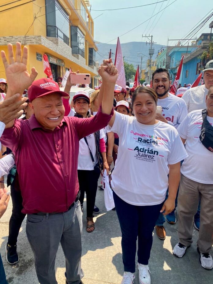 La primera síndica municipal de Tlalnepantla se une a la campaña de Raciel Pérez
