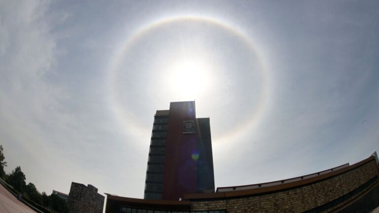 Halo solar sorprende en CDMX, Edomex y Puebla