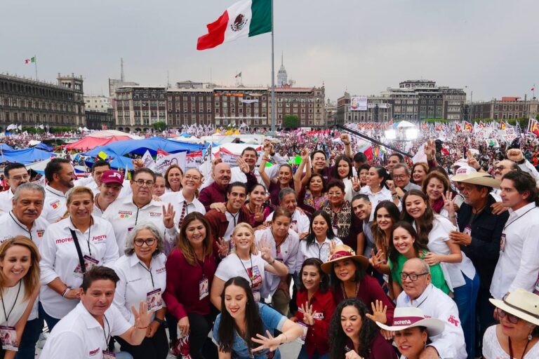 El cierre de campaña de Claudia Sheinbaum en el Zócalo fue extraordinario y repleto de esperanza: Mario Delgado