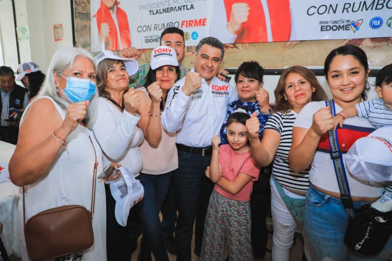 La Zona Oriente de Tlalnepantla confía en Tony Rodríguez y le muestra su apoyo para ganar este 2 de junio