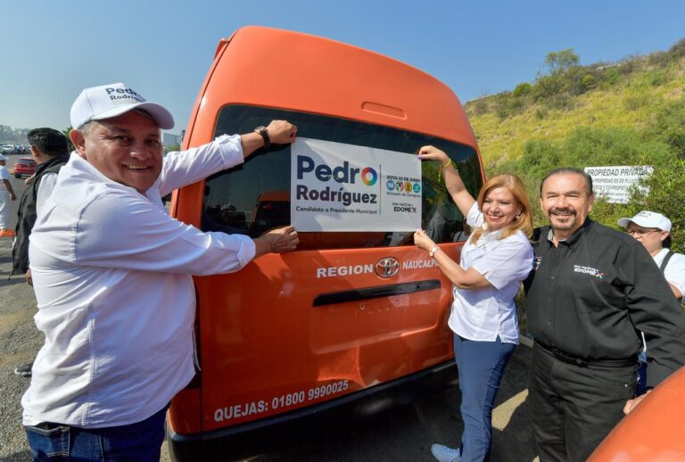 Se suman transportistas a Pedro Rodríguez en Atizapán de Zaragoza