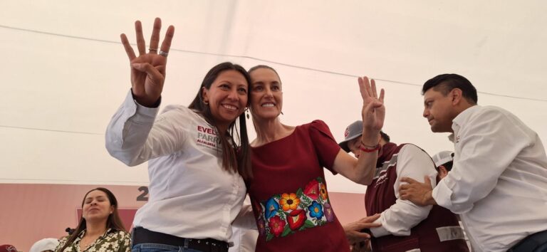 Al grito de presidenta, reciben en Venustiano Carranza a Claudia Sheinbaum