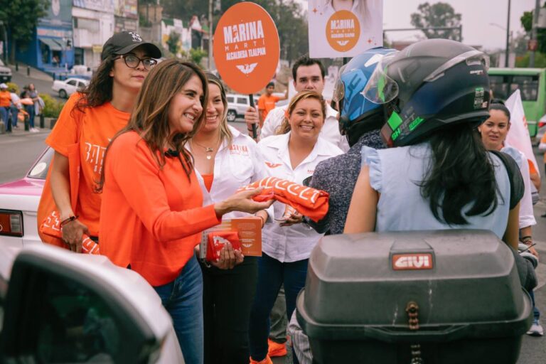 Alejandra Barrales convence a tlalpenses con propuestas naranja