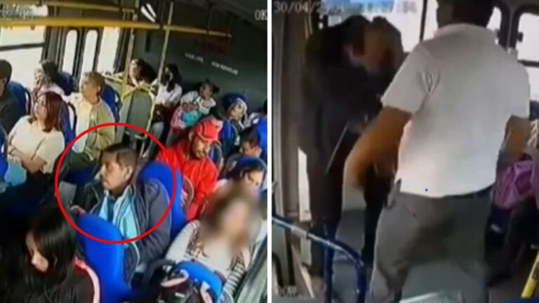 Chofer de autobús enfrenta a acosador sexual en Edomex