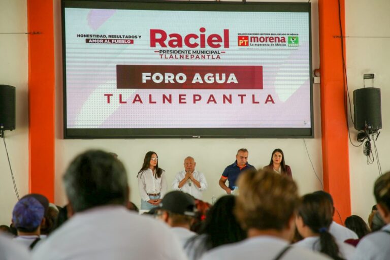 Trabajaré con Claudia Sheinbaum un proyecto sustentable en materia hídrica para Tlanepantla: Raciel Pérez