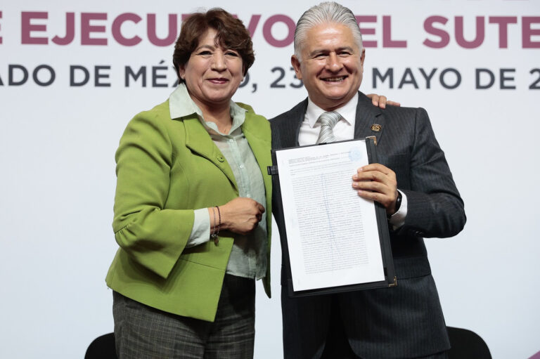 Gobernadora Delfina Gómez Álvarez entrega Toma de Nota a SUTEYM y reconoce su contribución al Estado de México a través del servicio público