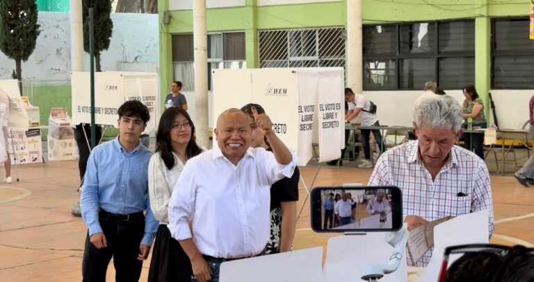 Raciel expresó su alegría por la alta afluencia ciudadana en las casillas