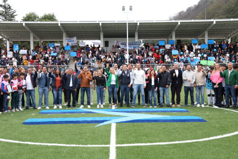 Inaugura Huixquilucan la primera etapa de la Unidad Deportiva “El Plan”