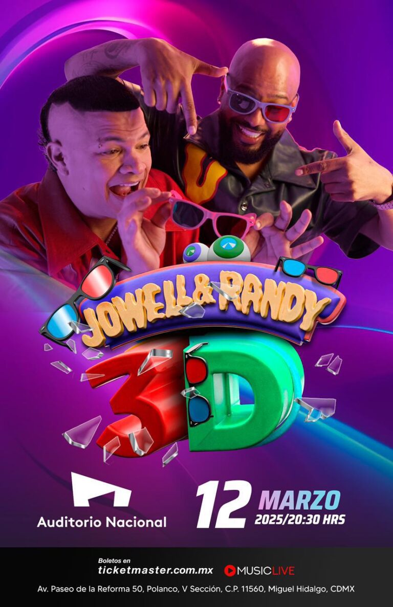 JOWELL Y RANDY ofrecerán el primer show latino en 3D en el Auditorio Nacional de México en 2025