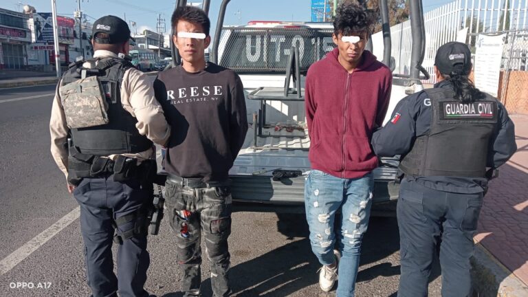 Tecámac detiene Guardia Civil a dos sujetos cuando intentaban asaltar a un taxista con pistola “Hechiza”