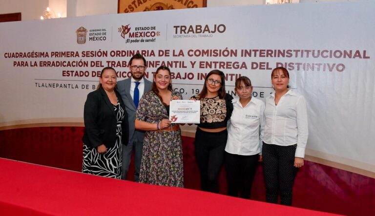 Atizapán de Zaragoza recibe por Tercera ocasión el distintivo EDOMÉXSTI por Erradicación del Trabajo Infantil
